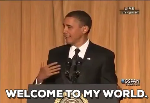 Barack Obama White House Correspondents Dinner 2010 GIF