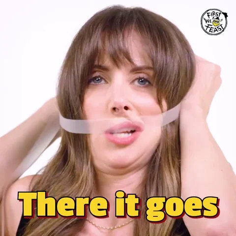 Alison Brie Hot Ones GIF
