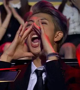 Yelling Rap Monster GIF