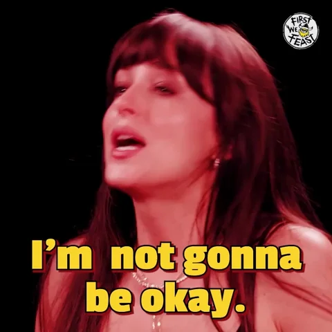 Sad Dakota Johnson GIF