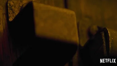 Door Lock Horror GIF