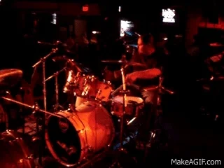 celebrity drumming GIF