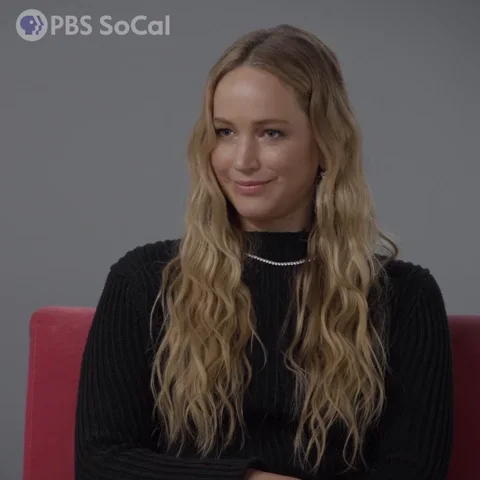 Jennifer Lawrence Nod GIF