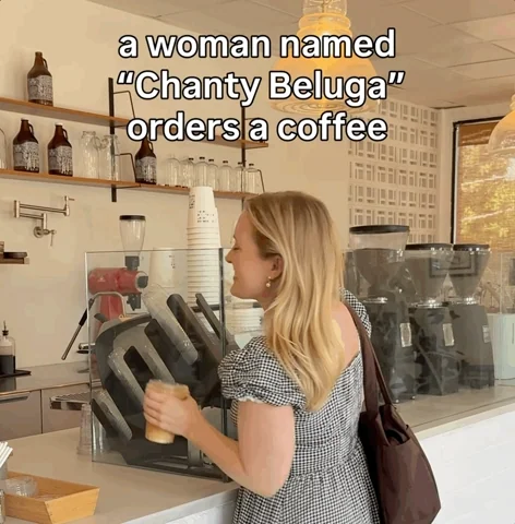 Coffee Shop Smile GIF
