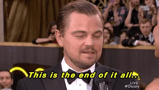 Leonardo Dicaprio Oscars GIF
