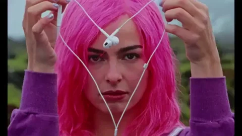 Heart Headphones On GIF
