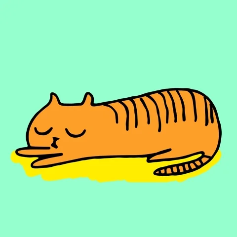 Tired Cat GIF