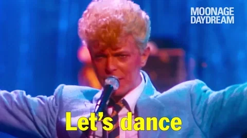 David Bowie Neon GIF