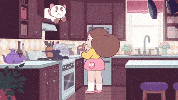 bee and puppycat lol GIF by Cartoon Hangover