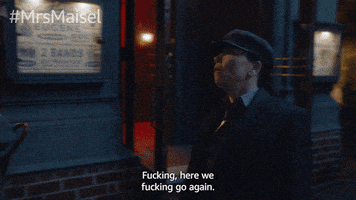 Here We Go Reaction GIF by The Marvelous Mrs. Maisel