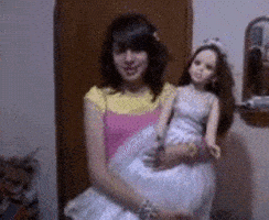 Scared Doll GIF