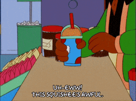 bart simpson drinking GIF