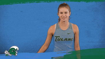 Track And Field Tulane GIF by GreenWave