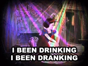 Snow White Drinking GIF
