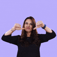 No Way Thumbs Down GIF by Preity G  Zinta