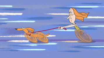 On The Way Running GIF by ZIP ZIP