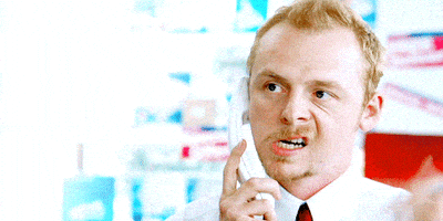 simon pegg phone GIF