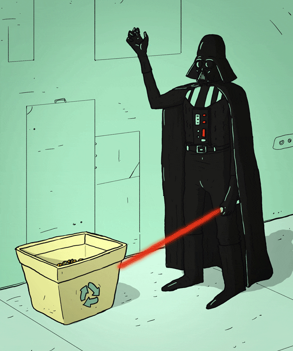 Giphy - Star Wars Humor GIF by Laurent Hrybyk