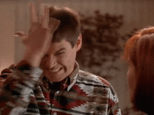 Giphy - Feeling Dumb Jim Carrey GIF