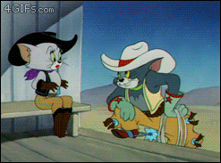 Giphy - tom and jerry smoking GIF