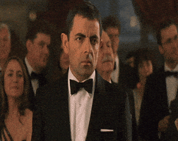 Mr Bean Eye Roll GIF