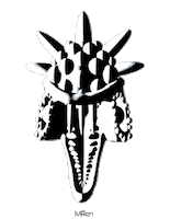 black and white 3d GIF by Miron