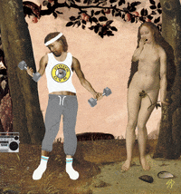 adam and eve art GIF by Scorpion Dagger