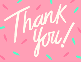 Typography Thank You GIF by Priooor