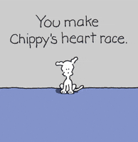 I Love You Heart Race GIF by Chippy the Dog