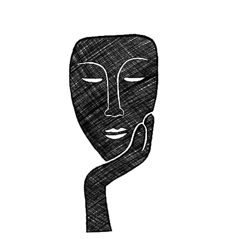 Mask Think Sticker
