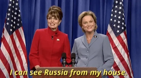 sarah palin i can see russia from my house GIF by Saturday Night Live