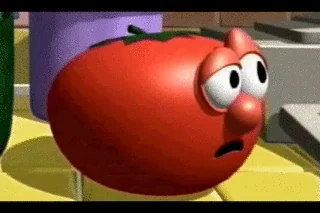 Veggie Tales Thinking GIF