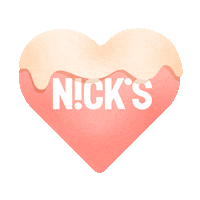 Ice Cream Heart Sticker by N!CK'S Ice Creams