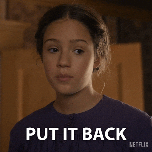 Put It Back Little House On The Prairie GIF by NETFLIX