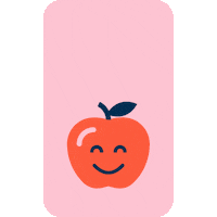 mardi_gras happy pink red apple Sticker