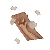 Hands Paper Sticker by Mirror