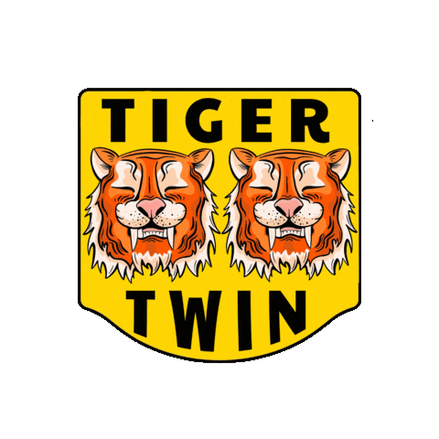 Tiger Twin Sticker by Pyzel Surfboards