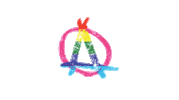 PizzaPunks rainbow pizza pride lgbt Sticker