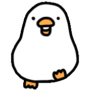Weishasha happy excited run duck Sticker