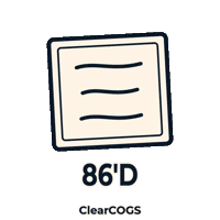 Food Service Kitchen Sticker by ClearCOGS