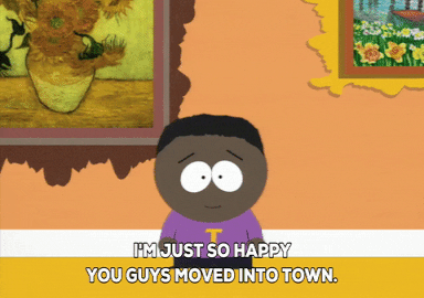 happy token black GIF by South Park 