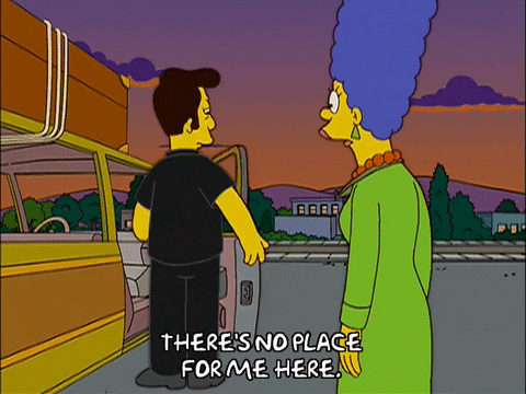 marge simpson leave GIF