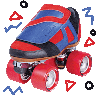 RiedellSkates wheels rollerskate roller skate jammin Sticker