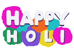 Holi Festival Indian Sticker by Sonamm