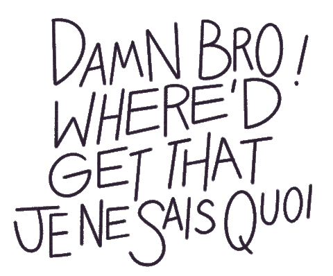 Je Ne Sais Quoi Text Sticker by Doist