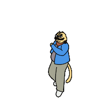 Flex Yell Sticker by ChonkyCom