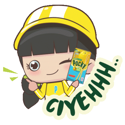 pockyid giphyupload yuzu pocky yu biza yu Sticker