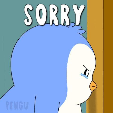 Sad Forgive Me GIF by Pudgy Penguins