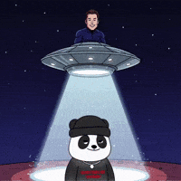Elon Musk Ufo GIF by Pandu Pandas