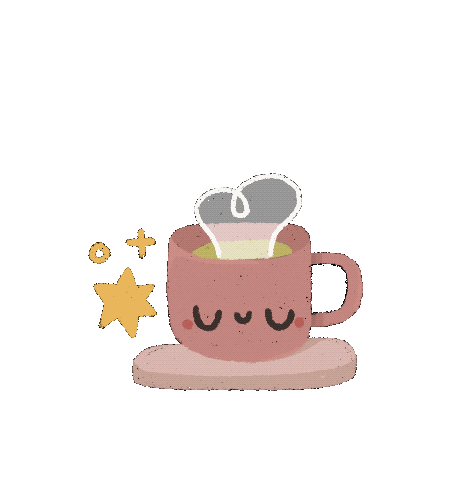 cissyartcafe giphyupload tea cissyartcafe Sticker
